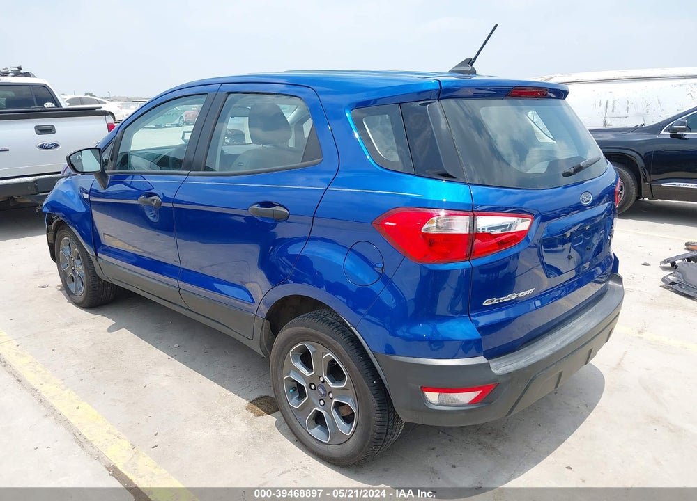 2021 FORD ECOSPORT S VIN: MAJ3S2FE6MC445200