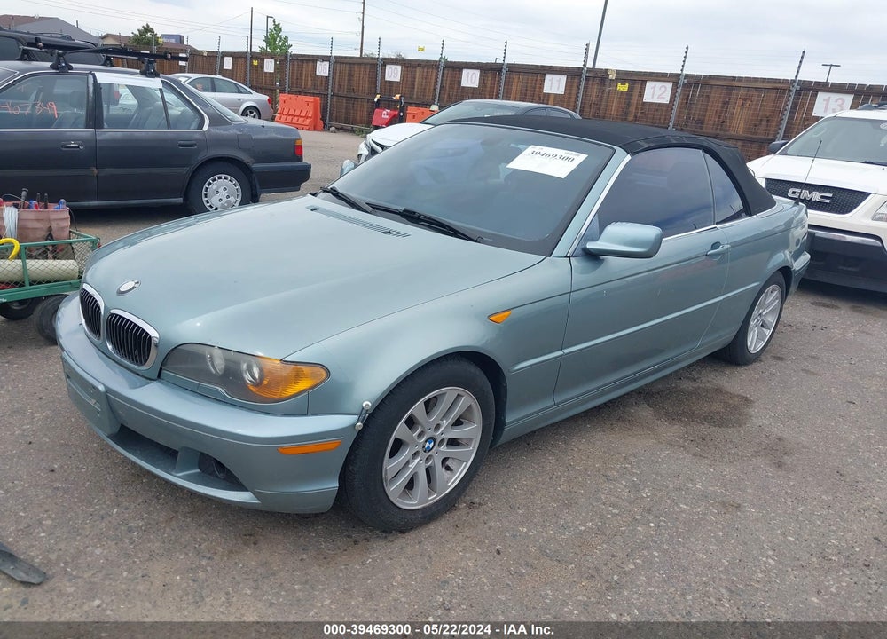 2004 BMW 325CI VIN: WBABW33454PL33148