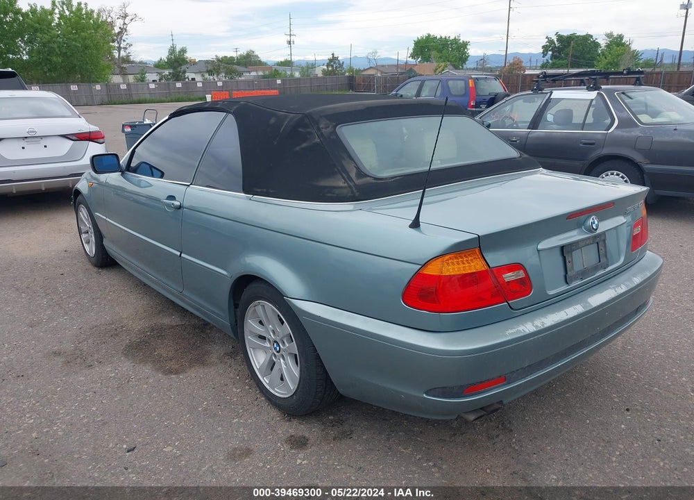 2004 BMW 325CI VIN: WBABW33454PL33148