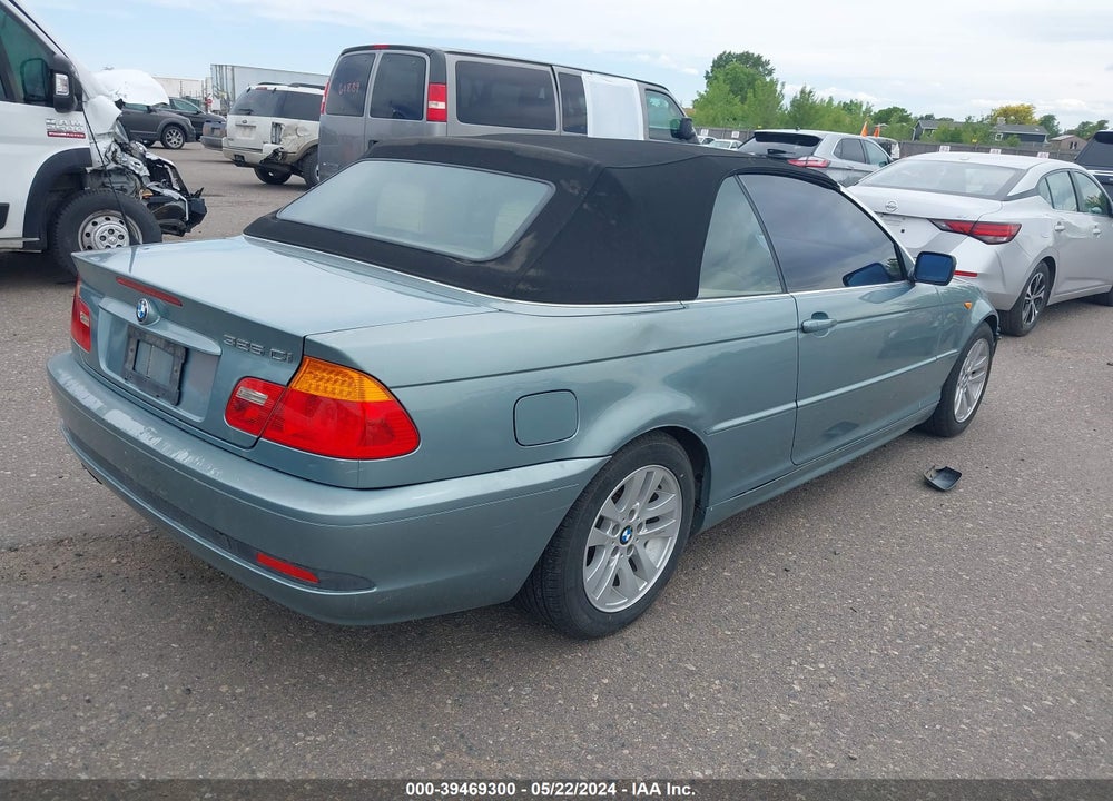 2004 BMW 325CI VIN: WBABW33454PL33148