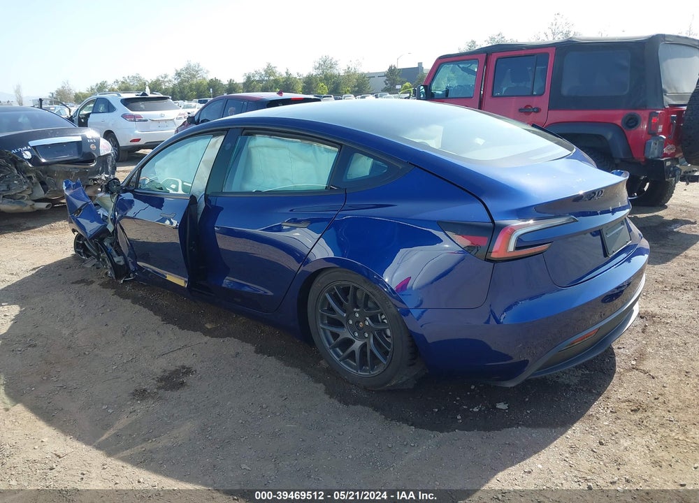 2024 TESLA MODEL 3 REAR-WHEEL DRIVE VIN: 5YJ3E1EA9RF725634