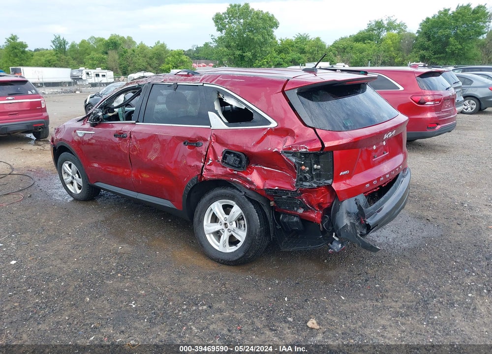 2022 KIA SORENTO LX VIN: 5XYRGDLC9NG105573