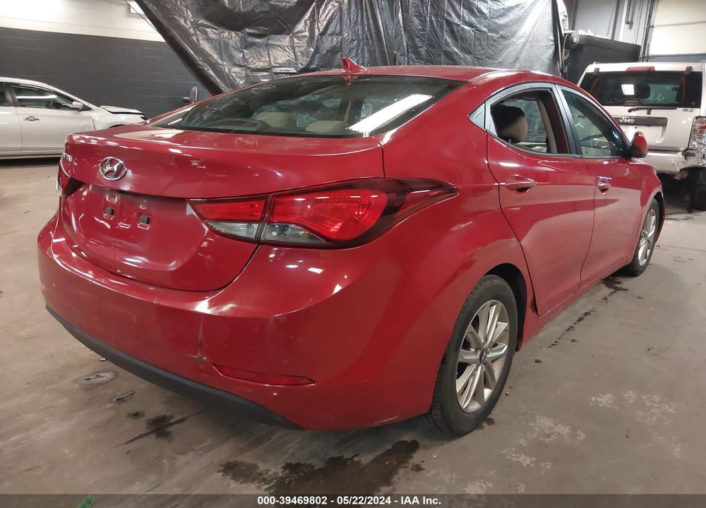2016 HYUNDAI ELANTRA SE VIN: KMHDH4AE1GU491396