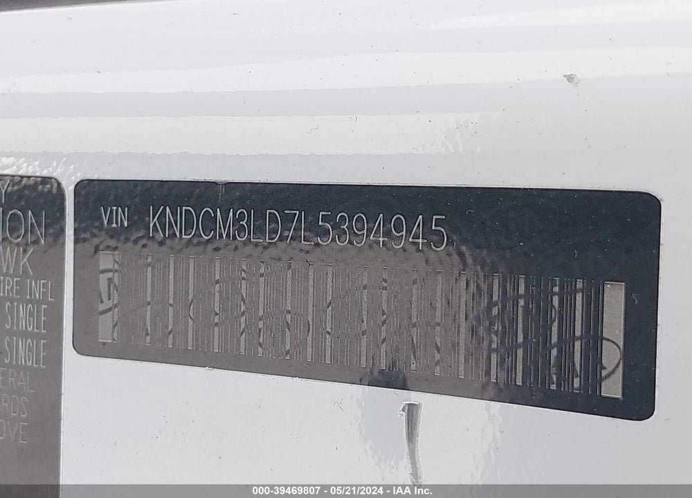 2020 KIA NIRO PLUG-IN HYBRID LXS VIN: KNDCM3LD7L5394945