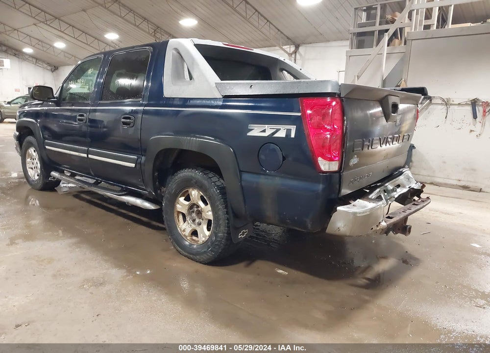2004 CHEVROLET AVALANCHE 1500 VIN: 3GNEK12T84G305252