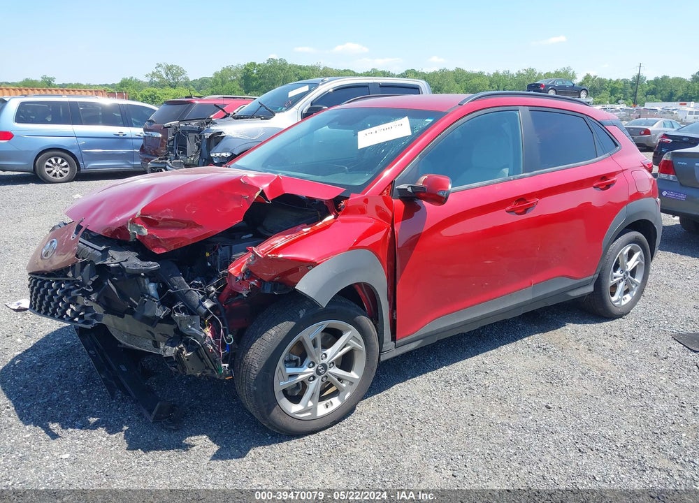 2022 HYUNDAI KONA SEL VIN: KM8K6CAB8NU891241