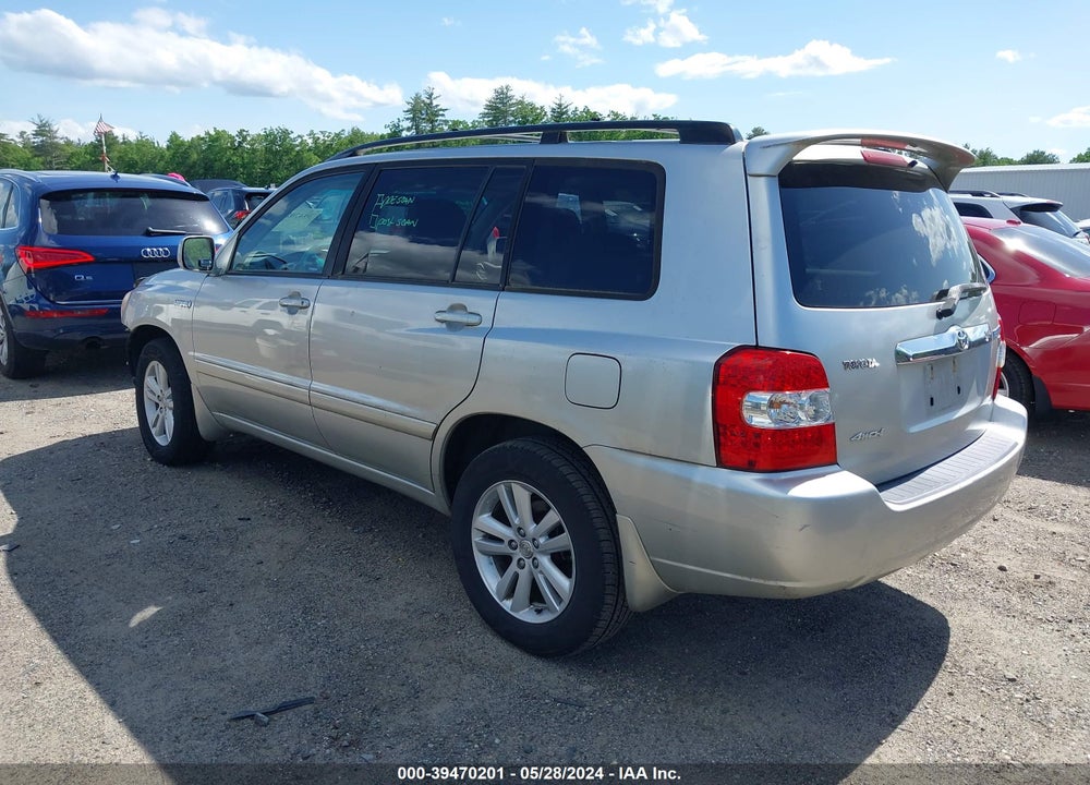 2007 TOYOTA HIGHLANDER HYBRID V6 VIN: JTEEW21A070049891