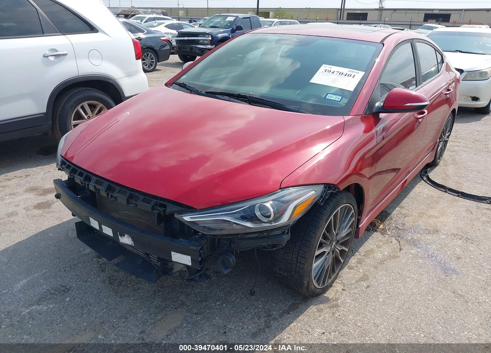 2018 HYUNDAI ELANTRA SPORT VIN: KMHD04LB5JU469144