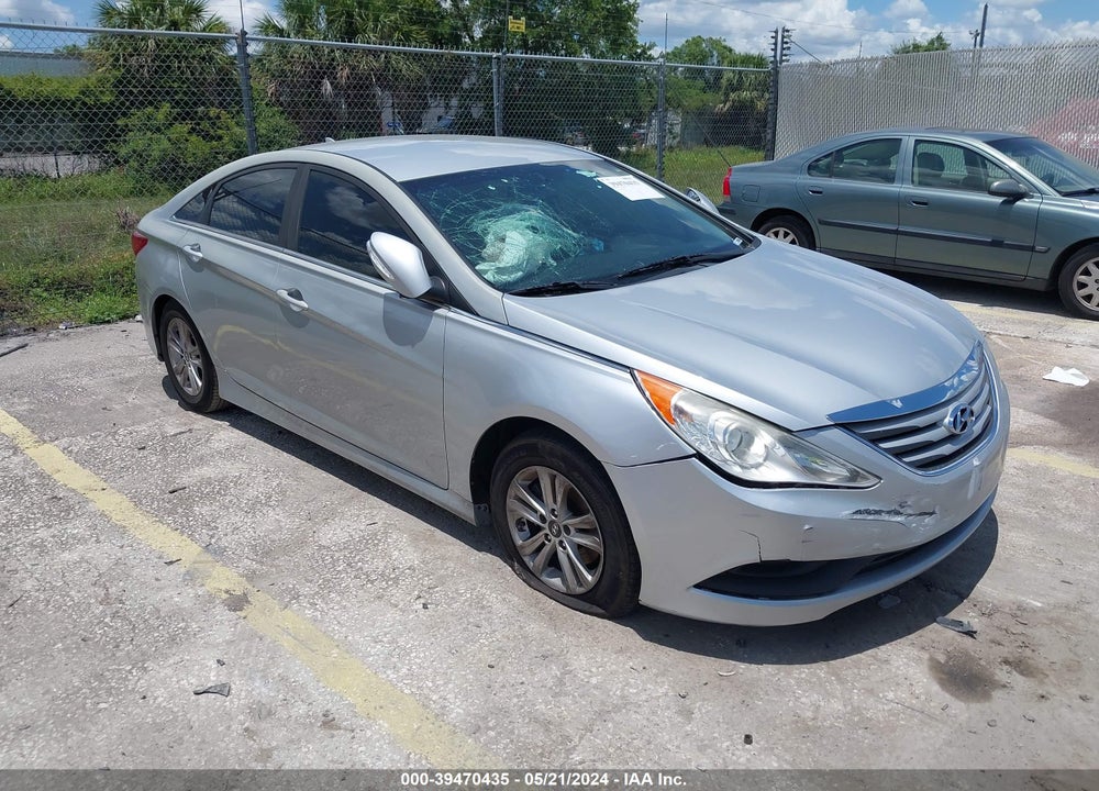 2014 HYUNDAI SONATA GLS VIN: 5NPEB4AC0EH876397