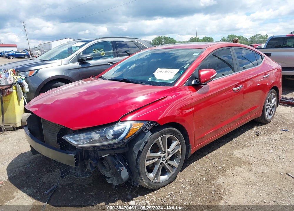 2017 HYUNDAI ELANTRA LIMITED VIN: 5NPD84LF8HH104283