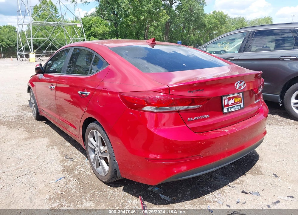 2017 HYUNDAI ELANTRA LIMITED VIN: 5NPD84LF8HH104283
