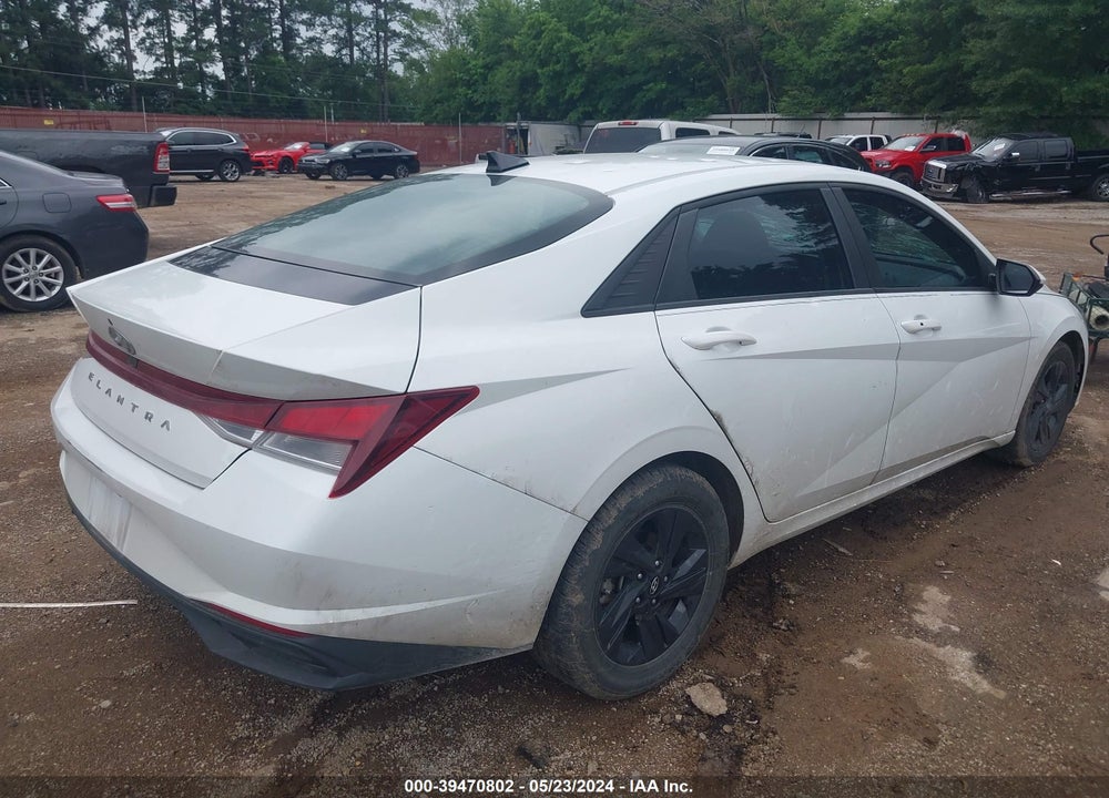 2021 HYUNDAI ELANTRA SEL VIN: 5NPLS4AG8MH005904