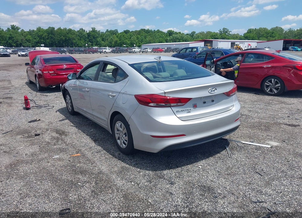 2017 HYUNDAI ELANTRA SE VIN: KMHD74LF4HU423720