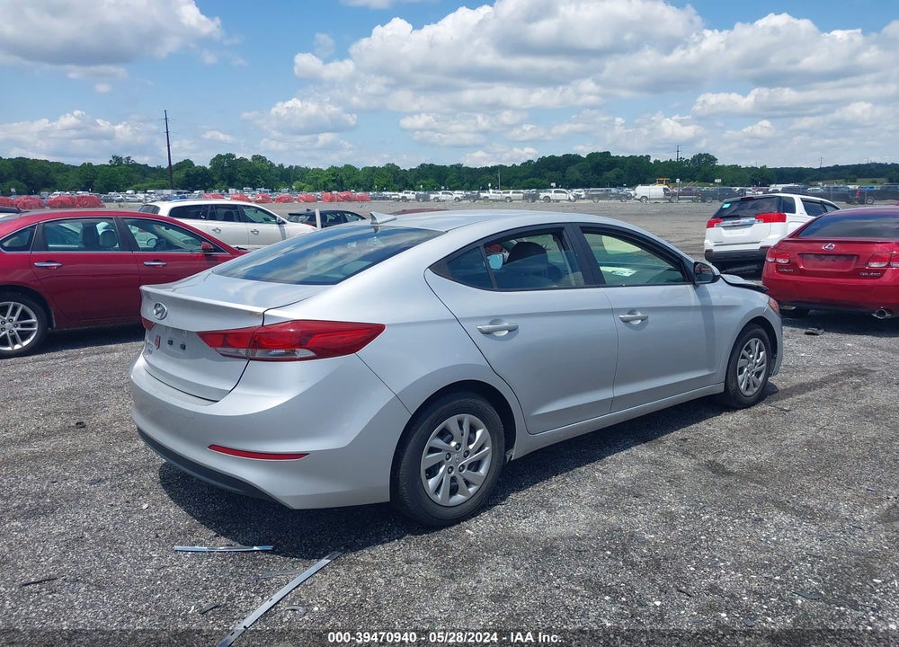 2017 HYUNDAI ELANTRA SE VIN: KMHD74LF4HU423720