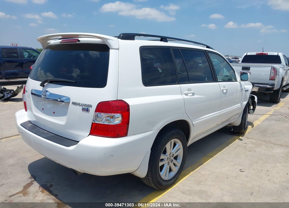 2006 TOYOTA HIGHLANDER HYBRID V6 VIN: JTEDW21A560013396