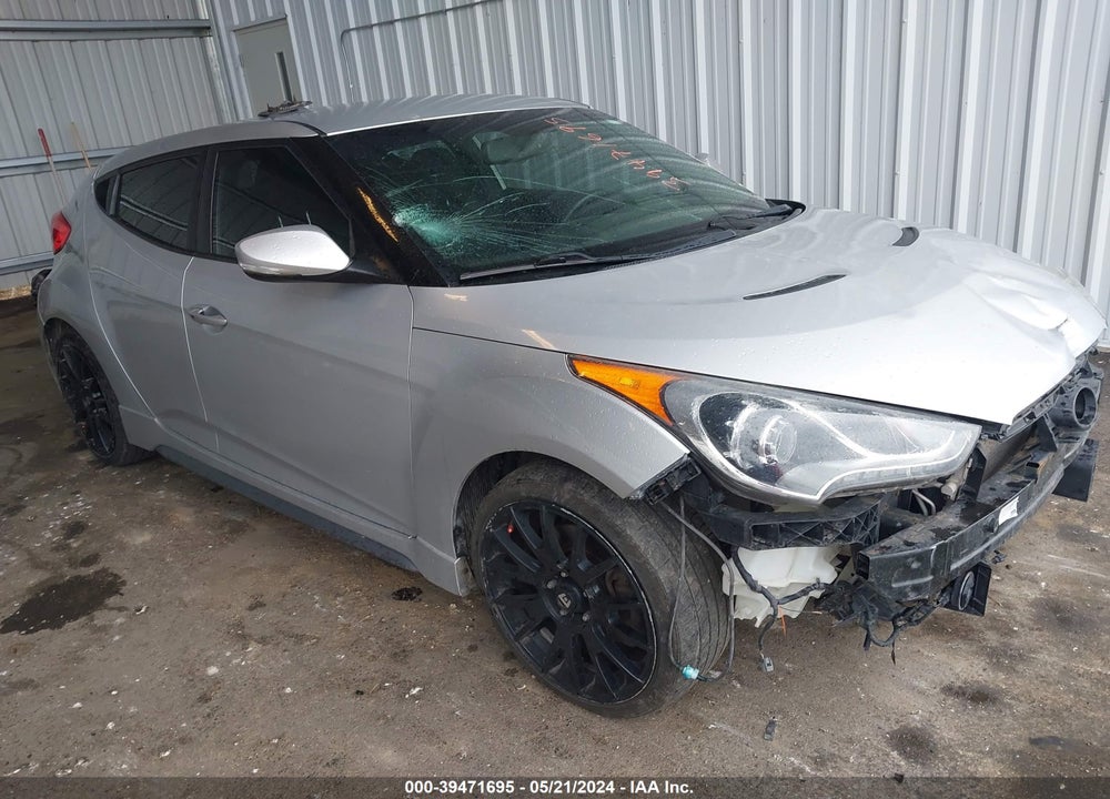 2013 HYUNDAI VELOSTER TURBO W/BLUE VIN: KMHTC6AE2DU137517