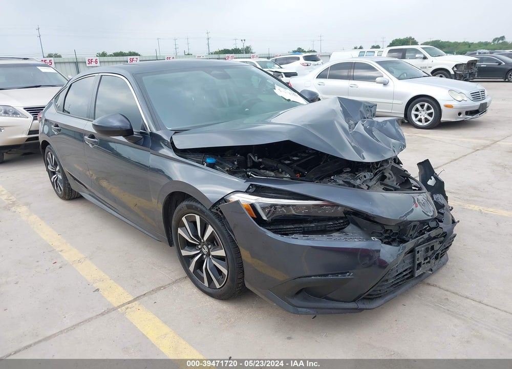 2022 HONDA CIVIC EX-L VIN: 19XFL1H76NE020471