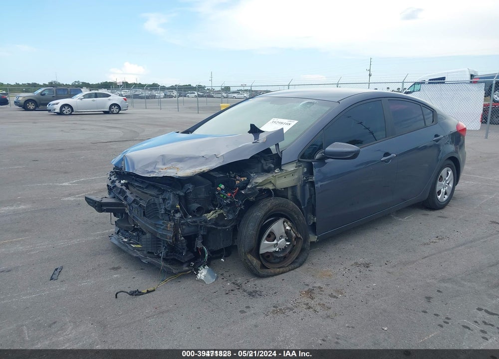2016 KIA FORTE LX VIN: KNAFK4A61G5458347