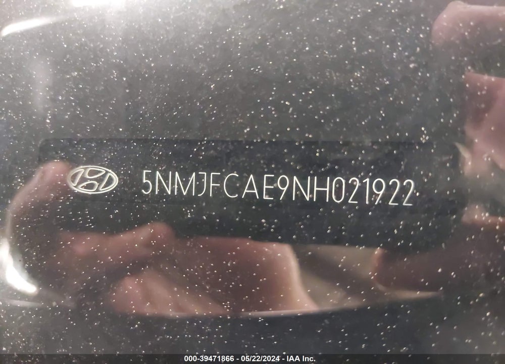 2022 HYUNDAI TUCSON SEL VIN: 5NMJFCAE9NH021922
