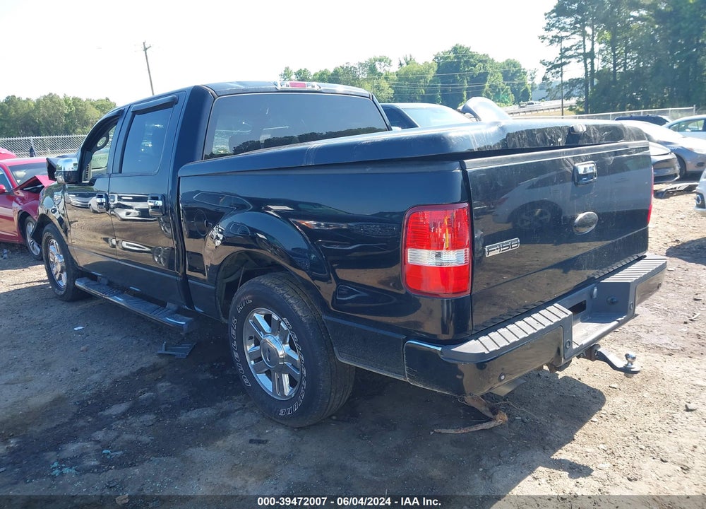 2008 FORD F-150 60TH ANNIVERSARY/FX2/KING RANCH/LARIAT/XLT VIN: 1FTPW12V38FA39024