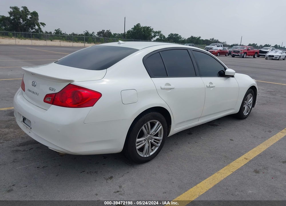 2012 INFINITI G37X SPORT APPEARANCE EDITION VIN: JN1CV6ARXCM682187