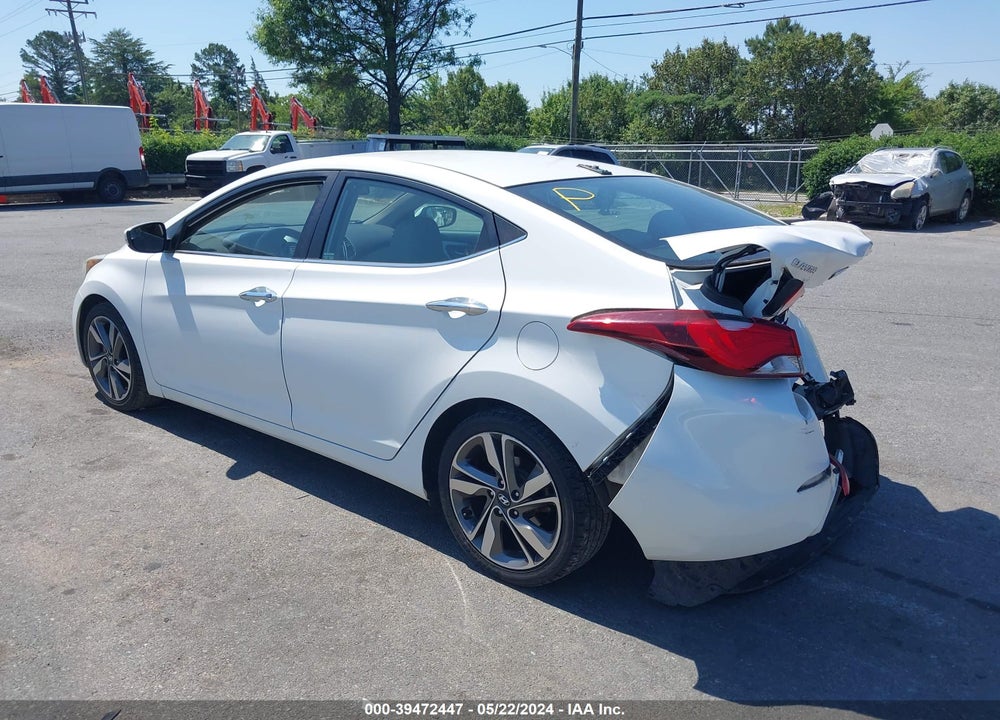 2014 HYUNDAI ELANTRA LIMITED VIN: 5NPDH4AE0EH461303