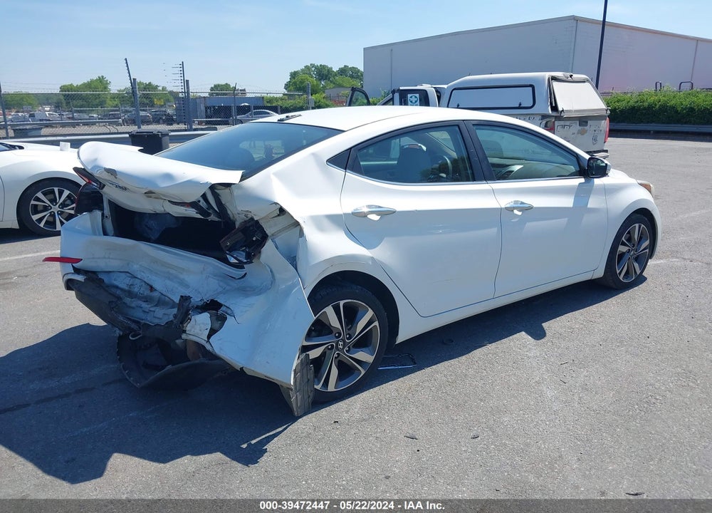 2014 HYUNDAI ELANTRA LIMITED VIN: 5NPDH4AE0EH461303