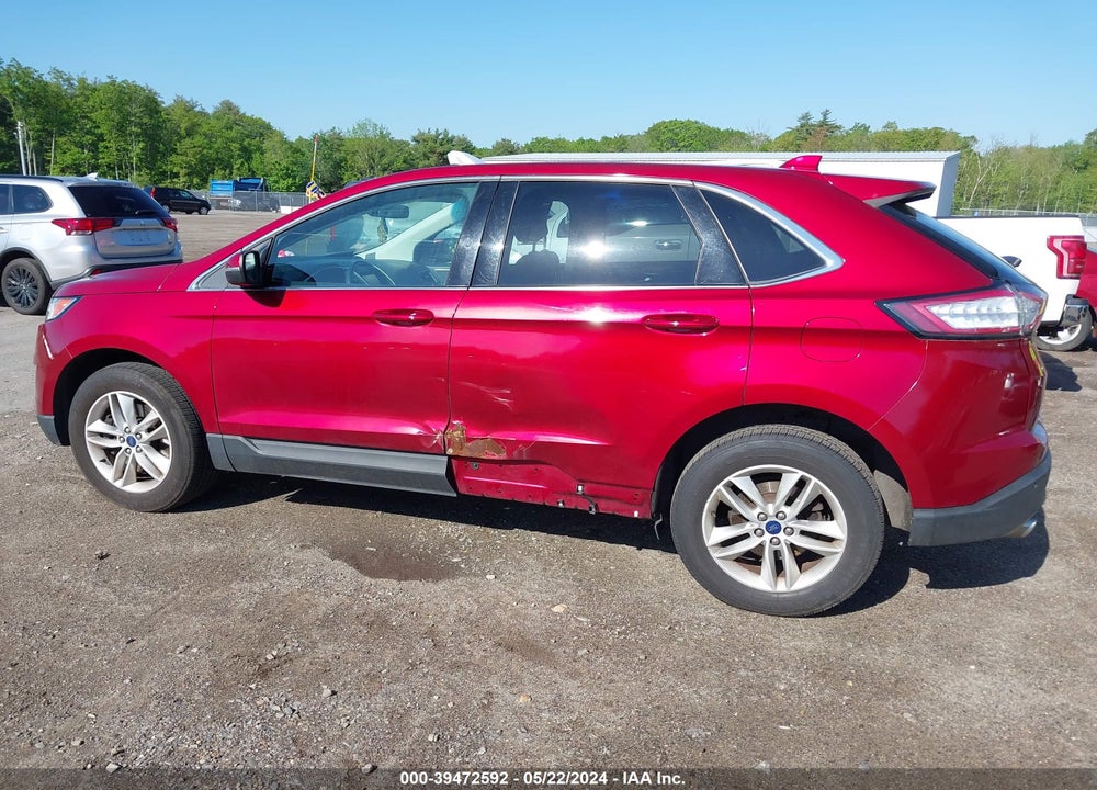 2015 FORD EDGE SEL VIN: 2FMTK4J94FBB70327