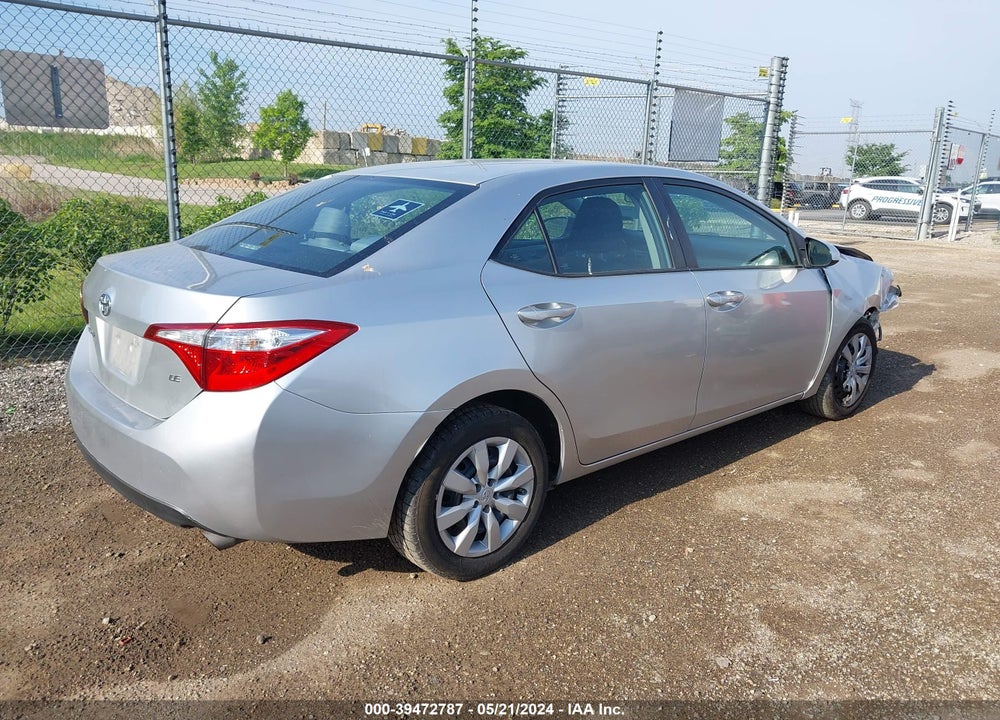 2016 TOYOTA COROLLA LE VIN: 5YFBURHE2GP459306