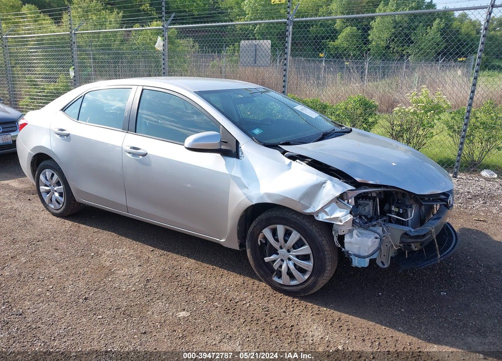 2016 TOYOTA COROLLA LE VIN: 5YFBURHE2GP459306