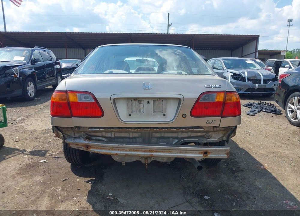 2000 HONDA CIVIC LX VIN: 1HGEJ6675YL027703