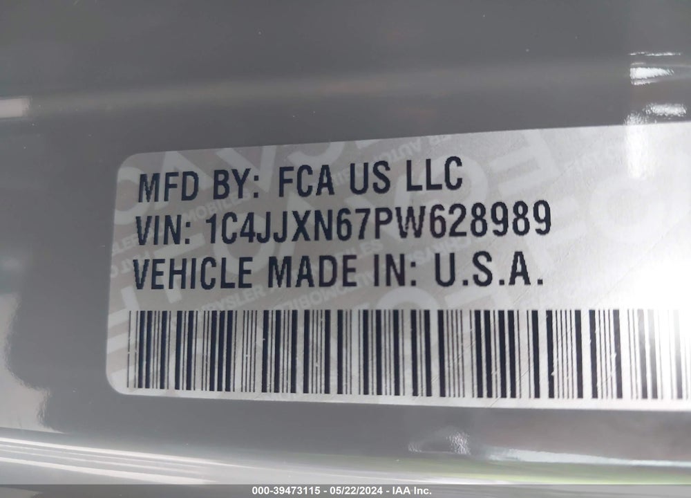 2023 JEEP WRANGLER 4XE 4X4 VIN: 1C4JJXN67PW628989