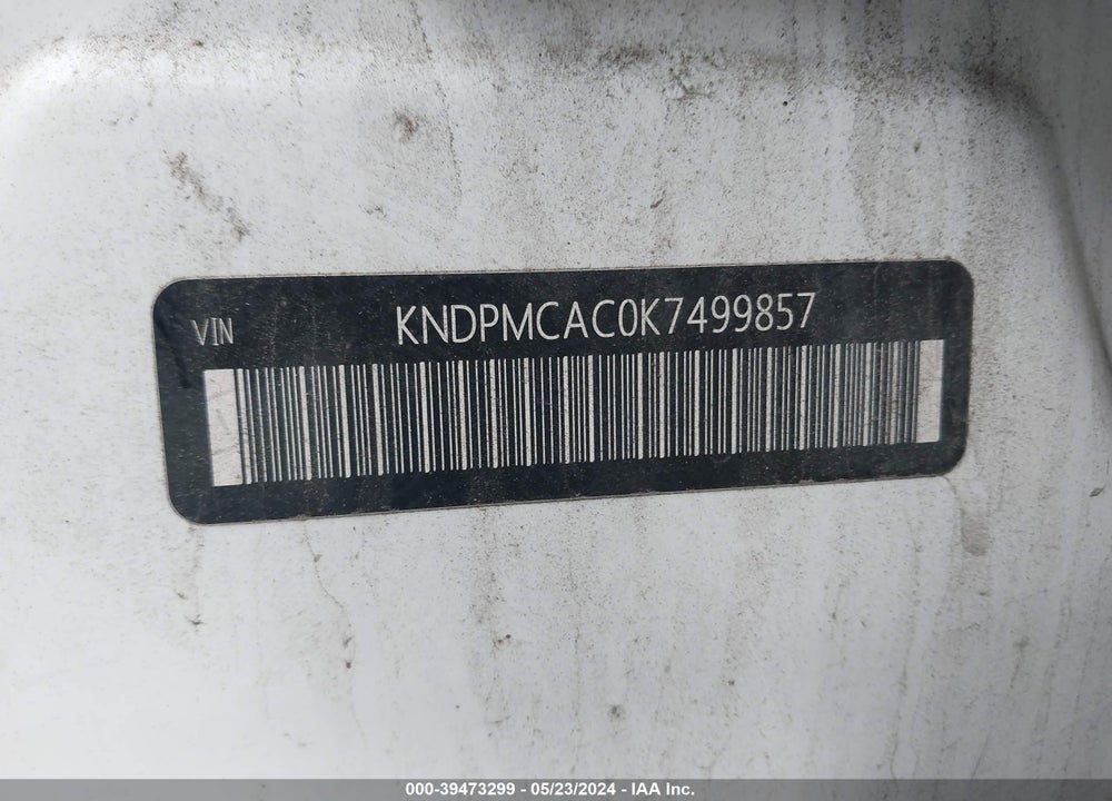 2019 KIA SPORTAGE LX VIN: KNDPMCAC0K7499857