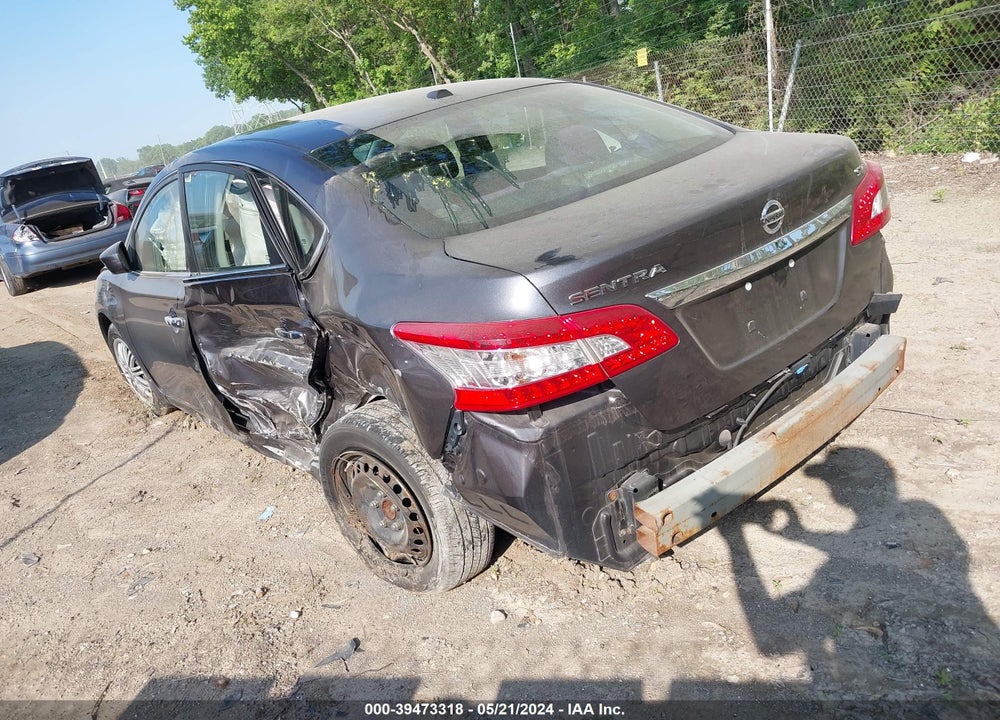 2015 NISSAN SENTRA SV VIN: 3N1AB7AP4FL657773