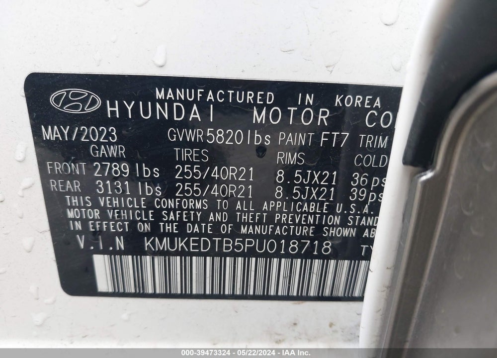 2023 GENESIS GV60 PERFORMANCE AWD VIN: KMUKEDTB5PU018718