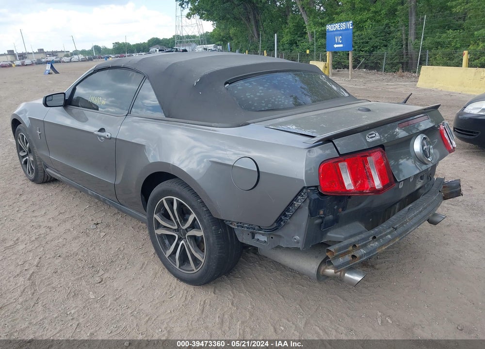 2011 FORD MUSTANG V6 PREMIUM VIN: 1ZVBP8EM0B5124576