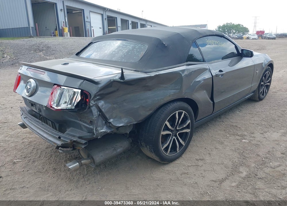 2011 FORD MUSTANG V6 PREMIUM VIN: 1ZVBP8EM0B5124576