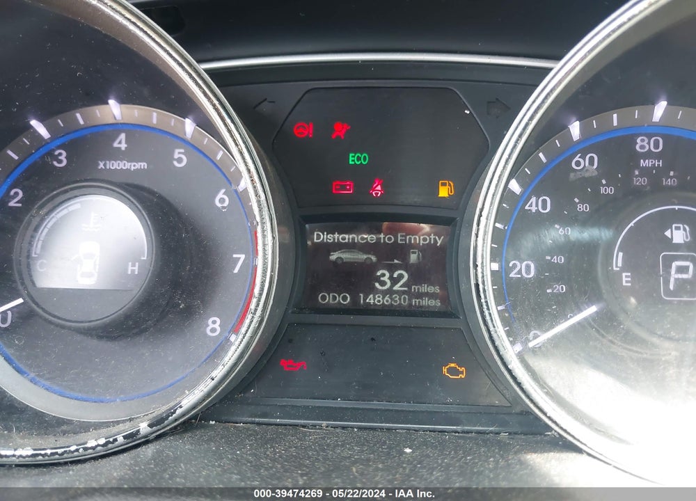 2014 HYUNDAI SONATA GLS VIN: 5NPEB4AC7EH881001