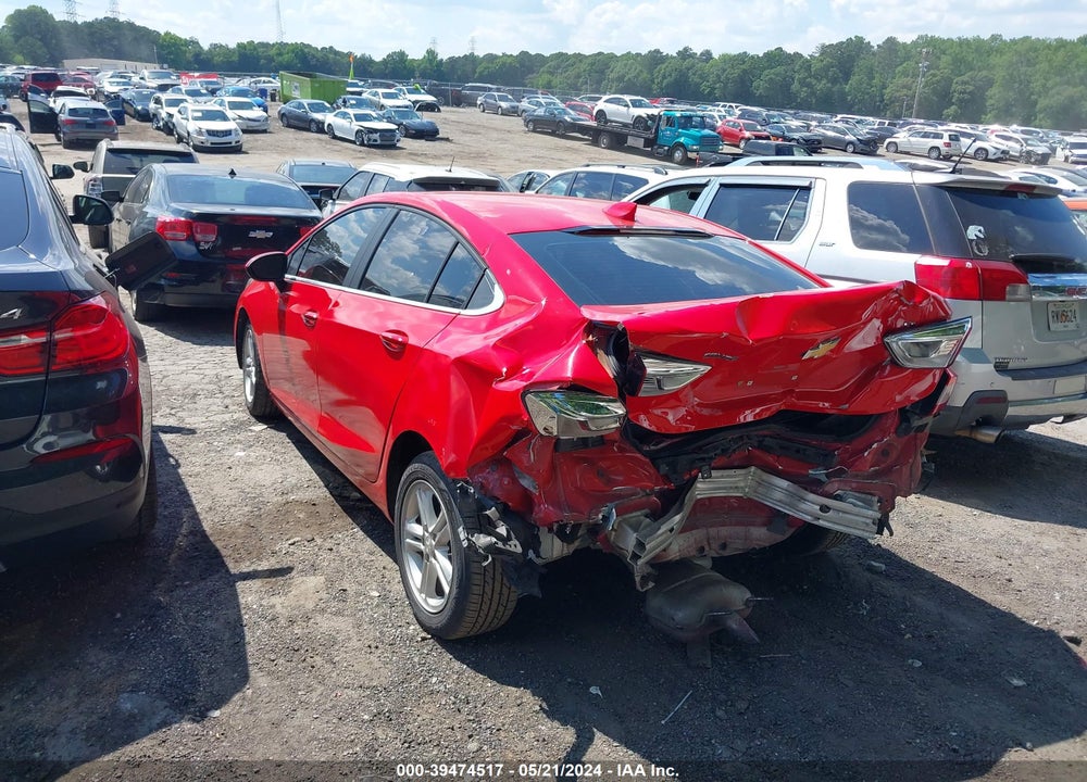 2018 CHEVROLET CRUZE LT AUTO VIN: 1G1BE5SM2J7173608