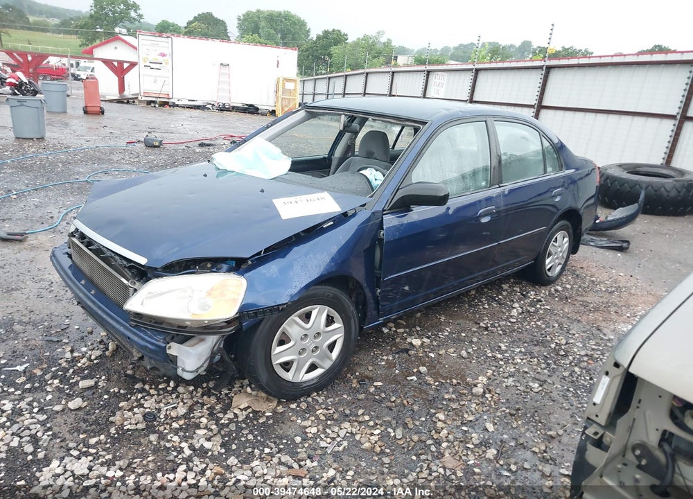 2003 HONDA CIVIC LX VIN: 1HGES16603L001459