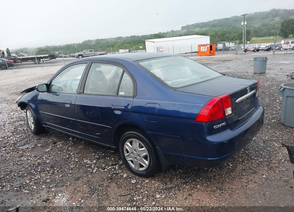 2003 HONDA CIVIC LX VIN: 1HGES16603L001459