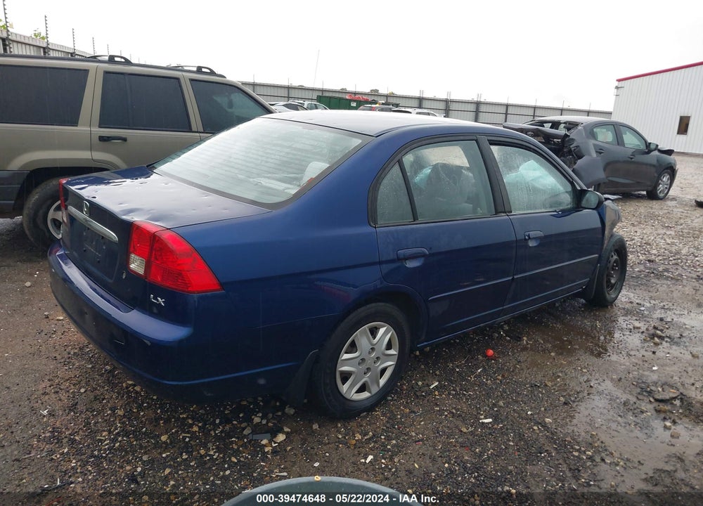 2003 HONDA CIVIC LX VIN: 1HGES16603L001459