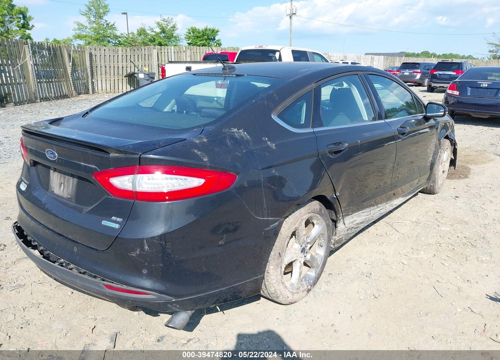 2014 FORD FUSION SE VIN: 3FA6P0HD0ER395937