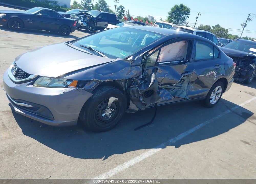 2015 HONDA CIVIC LX VIN: 19XFB2F56FE114927