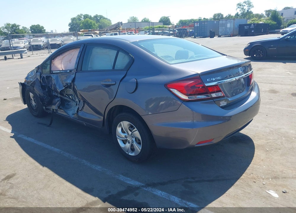 2015 HONDA CIVIC LX VIN: 19XFB2F56FE114927