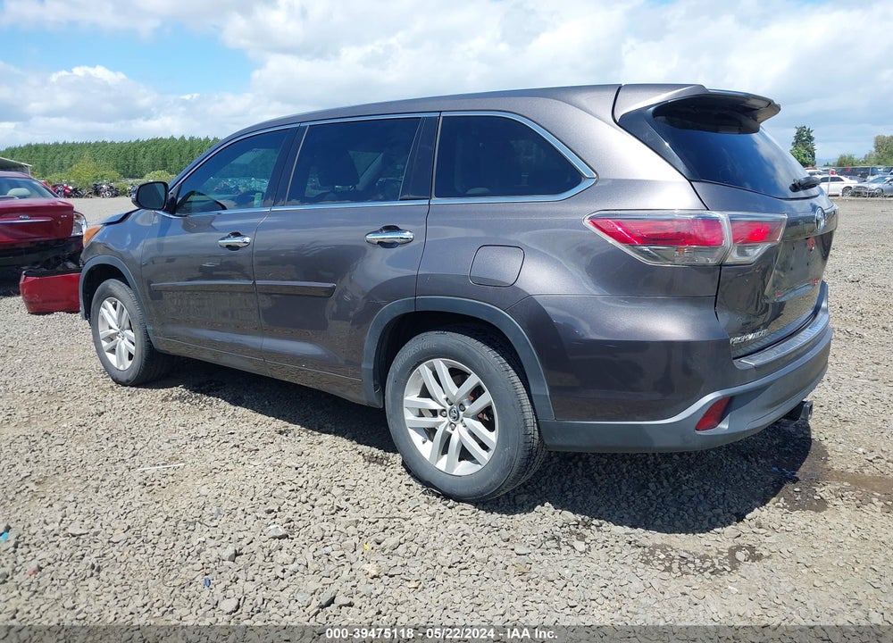 2016 TOYOTA HIGHLANDER LE V6 VIN: 5TDZKRFH9GS124133