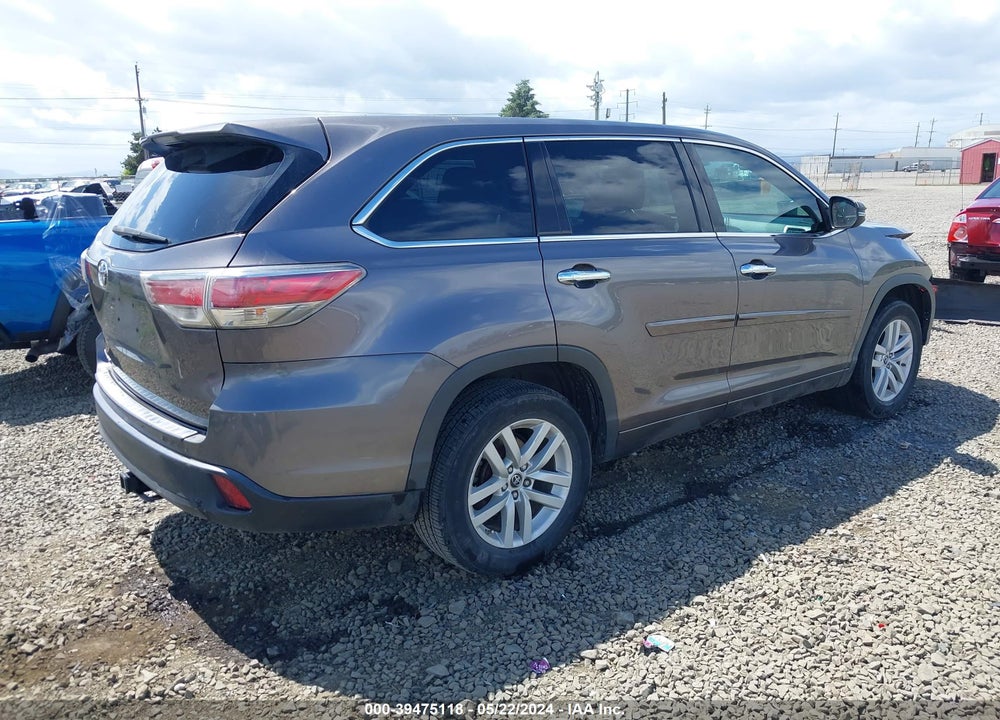2016 TOYOTA HIGHLANDER LE V6 VIN: 5TDZKRFH9GS124133