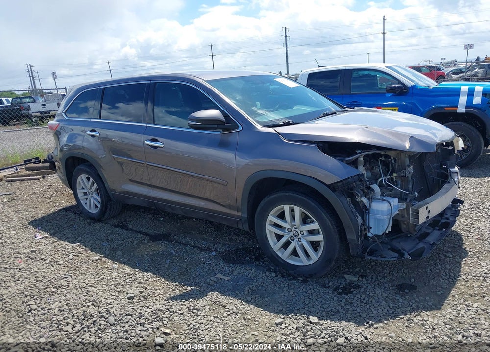 2016 TOYOTA HIGHLANDER LE V6 VIN: 5TDZKRFH9GS124133