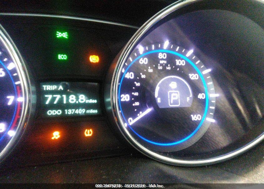2014 HYUNDAI SONATA GLS VIN: 5NPEB4AC2EH844373
