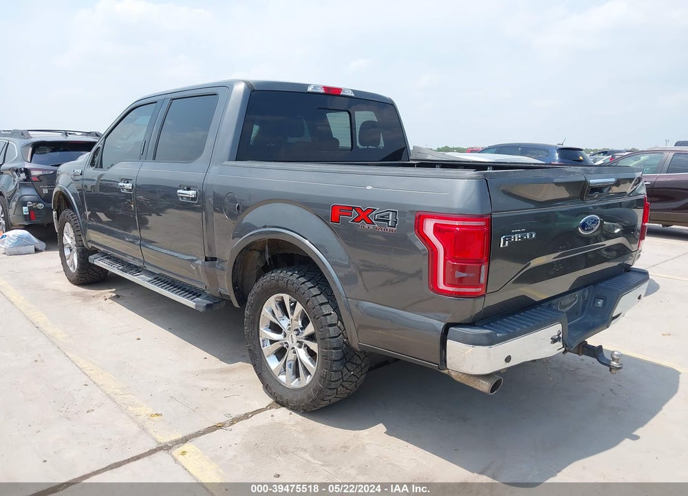 2016 FORD F-150 LARIAT VIN: 1FTEW1EFXGKE42032